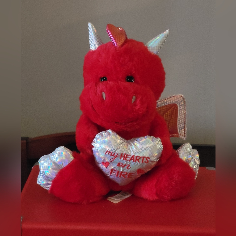 Plush Valentines Dragon